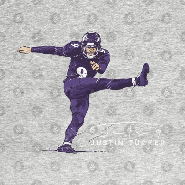 Justin Tucker Baltimore Golden Leg by Buya_Hamkac